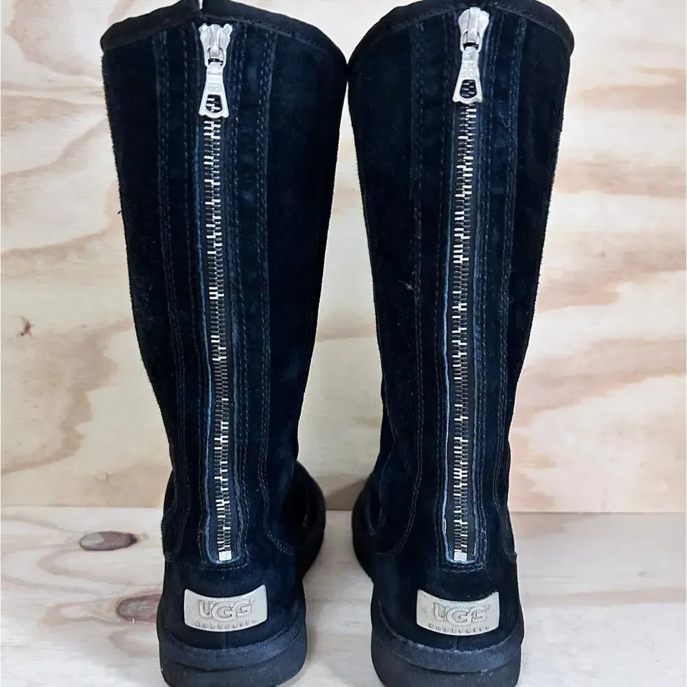 UGG Australia - Knighsbridge - Back Zip Boots - Black - Women's - 5 - S/N 5119